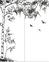Пескоструйный рисунок Дерево 171